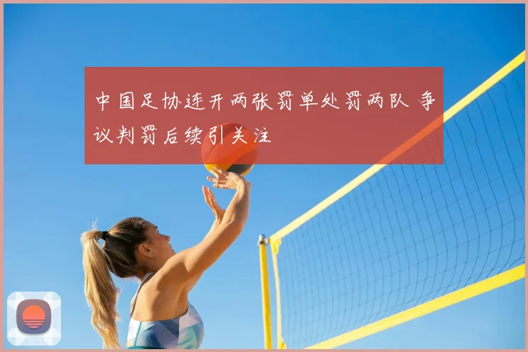 中国足协连开两张罚单处罚两队 争议判罚后续引关注